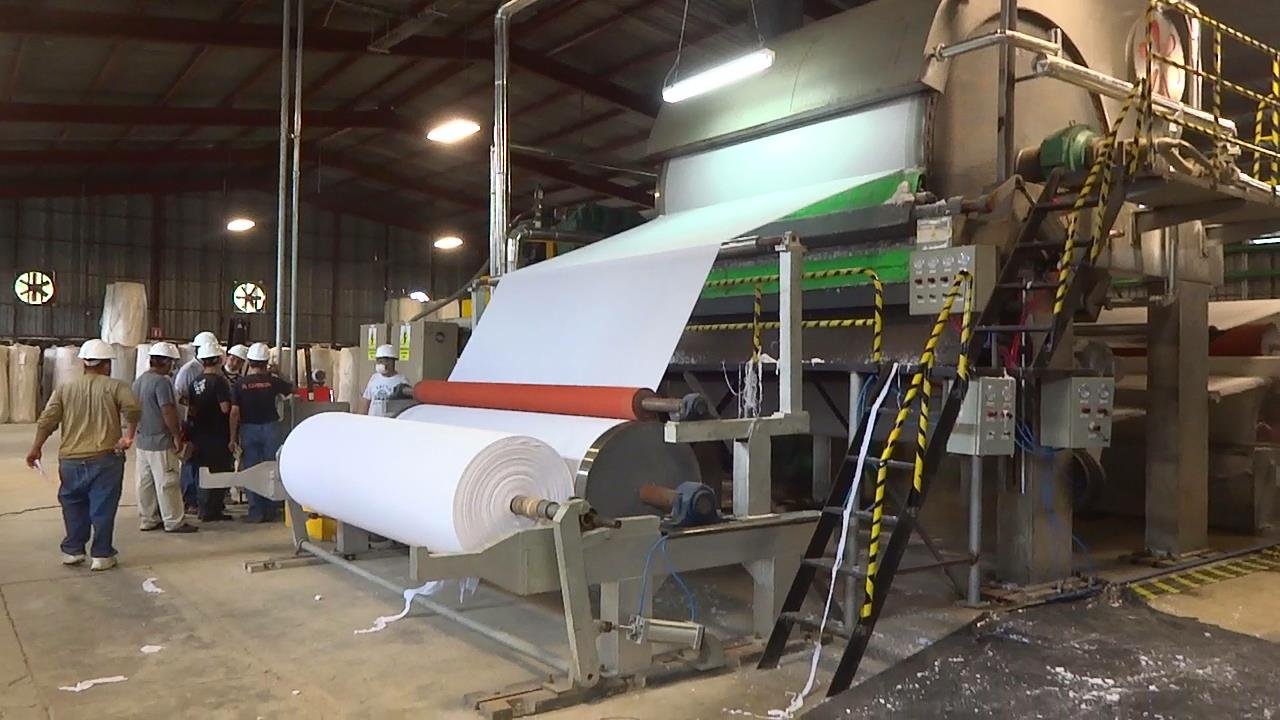 tissue paper recycling machine