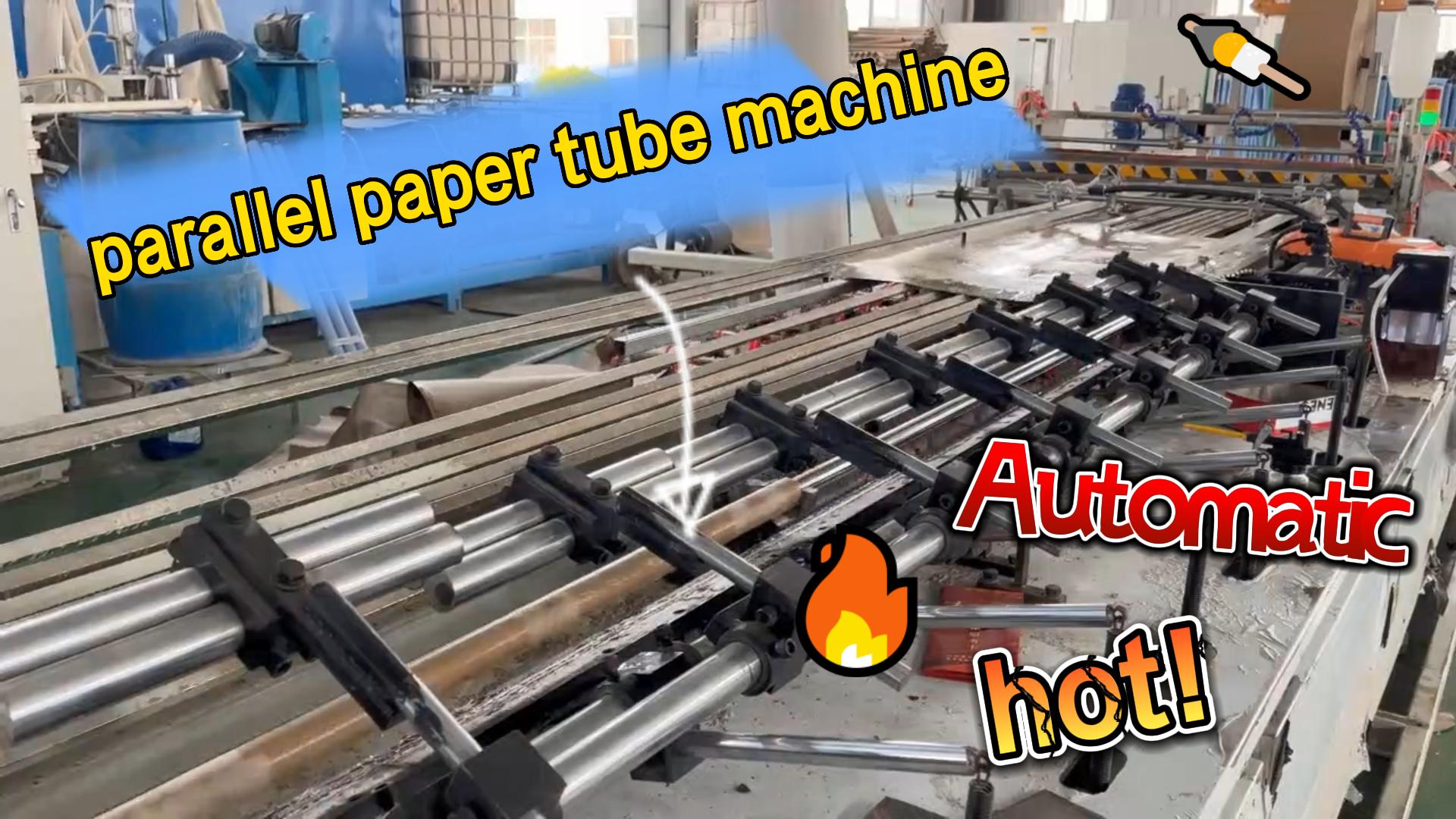 Parallel paper tube making machine